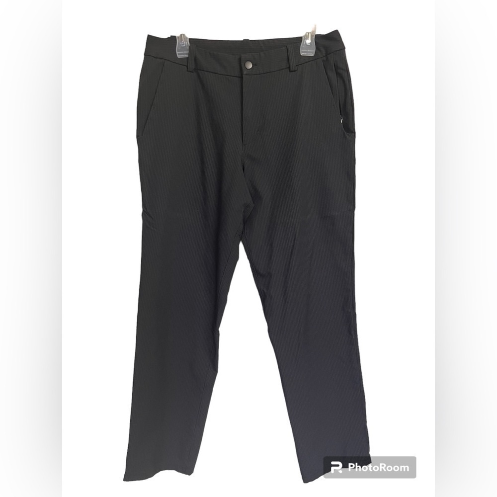 Lululemon Flat Front Classic Trouser - Pin Stripe- Size 32